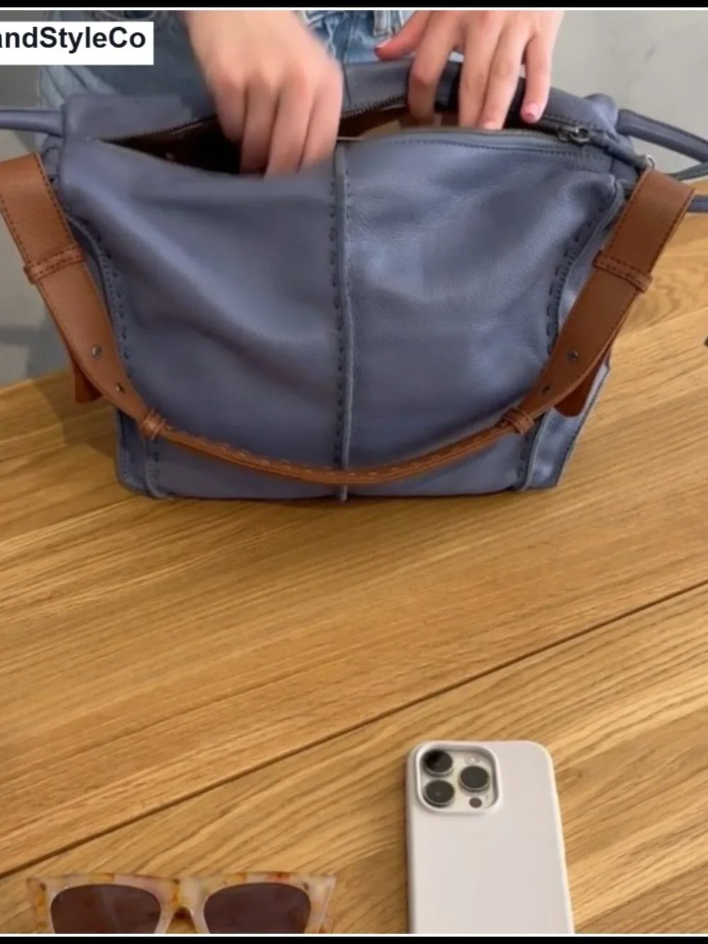 Large Leather Hobo Purse with Zipper Pocket for Everyday & Travel